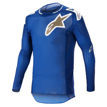Load image into Gallery viewer, Alpinestars Supertech Bruin Adult MX Jersey - UCLA Blue/Brushed Gold