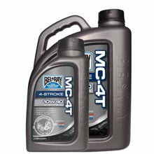 Load image into Gallery viewer, Bel-Ray 4 stroke MC-4T mineral engine oil 10W-40 available in 1 and 4 litre packs