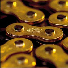 Load image into Gallery viewer, Renthal R1 MX Works Chain have a special finish - the gold side plates have a corrosion resistant plating that provides it with an attractive colour to match all motorcycles.
