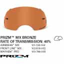 Load image into Gallery viewer, SAMPLE PICTURE - Oakley Prizm MX Bronze lens - for Airbrake (OA-101-133-002), Front Line (OA-102-516-002) and for Mayhem Pro (OA-100-744-008) goggles - have a 40% rate of transmission