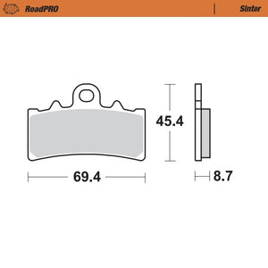 BRAKE PADS FRONT MOTO MASTER SINTERED BMW HUSQVARNA KTM