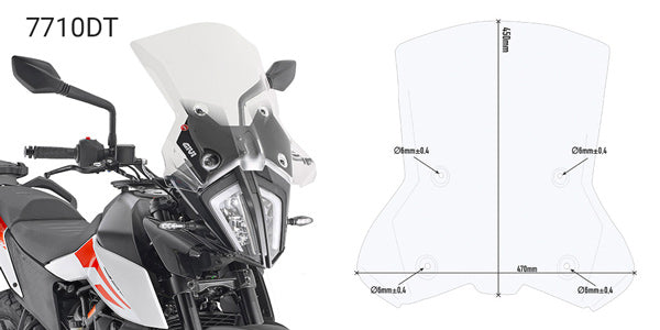 Givi Windscreen - KTM 390 Adventure '20-