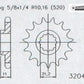 *SPROCKET FRONT ESJOT HUSQVARNA TC250 TE250 04-08 TE310 08-10 TE450 TC450 SMR450 TC570 04-13 SM450