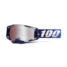 Load image into Gallery viewer, 100% Armega Adult MX Goggles - Novel - HiPER Mirror Silver Flash Lens