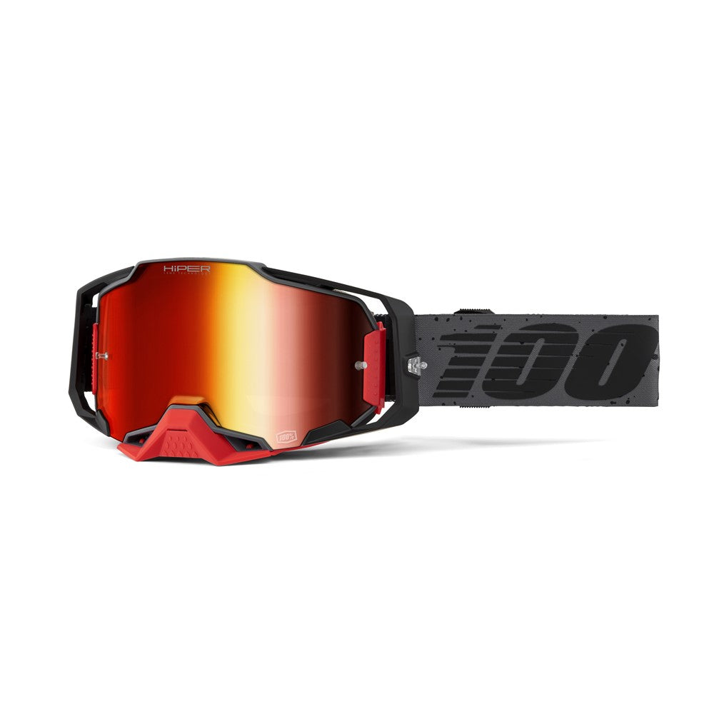 100% Armega MX Goggles - Nekfeu - HiPER Mirror Red Lens