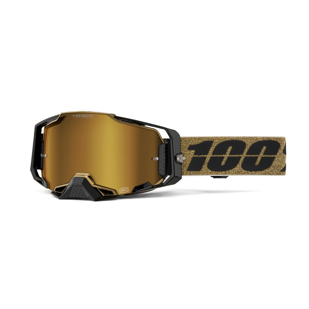 100% Armega MX Goggles - Glory - HiPER Mirror Red Lens