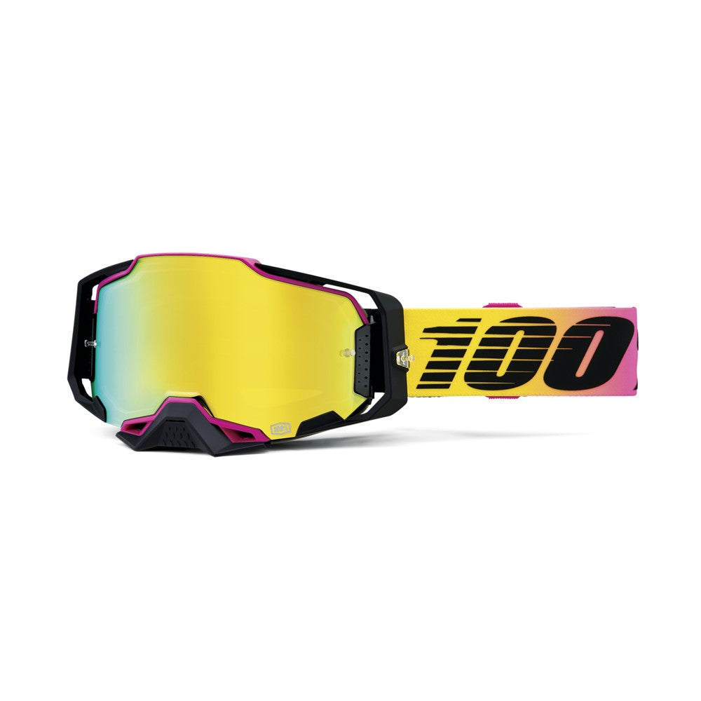 100% Armega Adult MX Goggles - 91 - Mirror Gold Lens