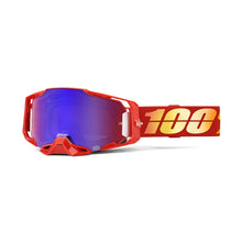 Load image into Gallery viewer, 100% Armega Adult MX Goggles - Nuketown - Mirror Red/Blue Lens