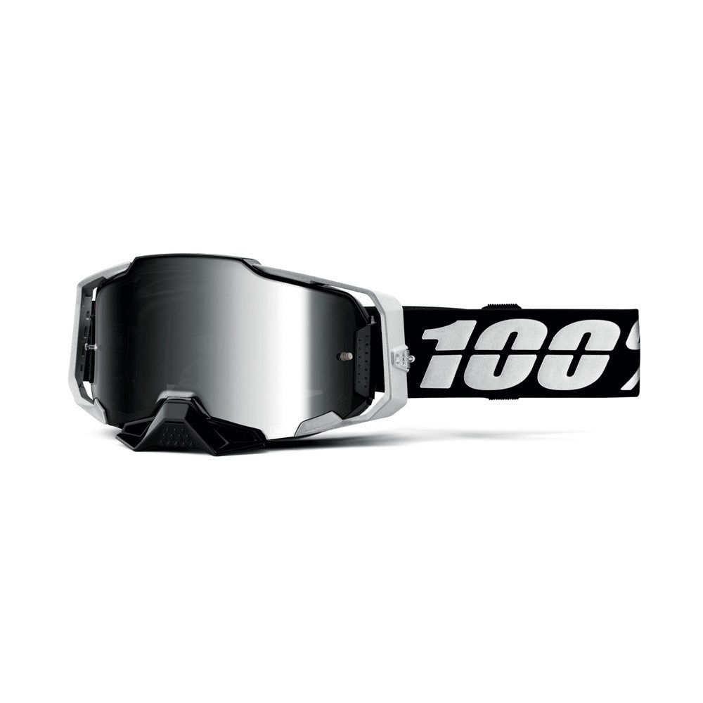 100% Armega Adult MX Goggles - Renen S2 - Mirror Silver Lens