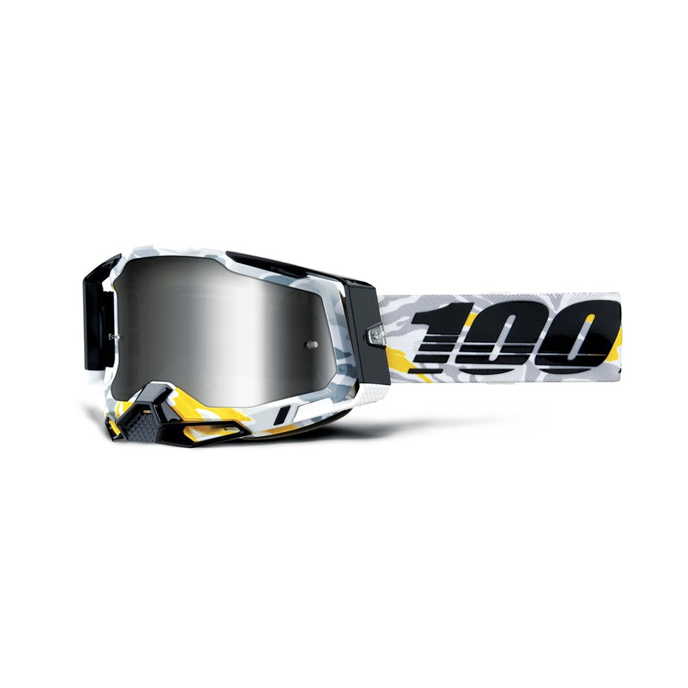 100% Racecraft 2 Adult MX Goggles - Korb - Mirror Silver Lens