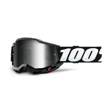 Load image into Gallery viewer, 100% Accuri 2 Youth MX Goggles - Black - Mirror Silver Lens