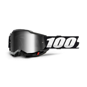 100% Accuri 2 Goggle Black - Mirror Silver Lens