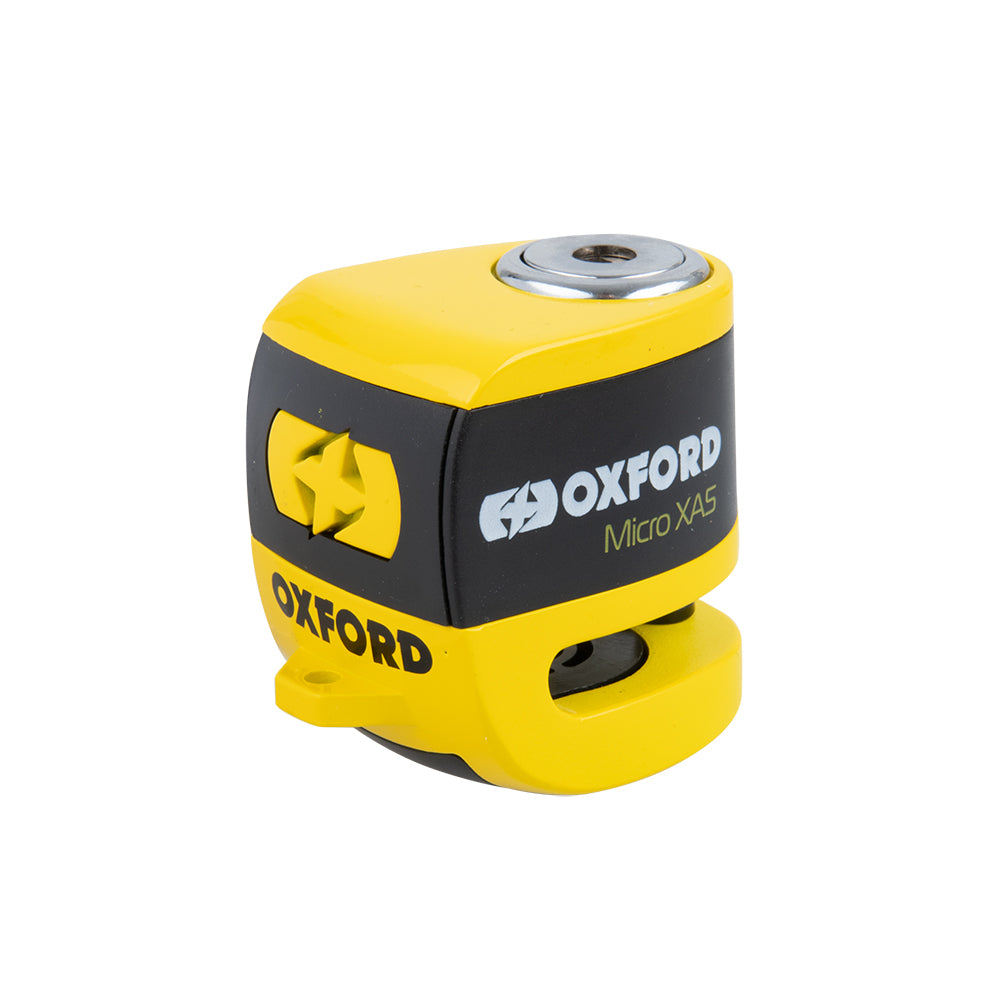 Oxford Micro XA5 Alarm Disc Lock - Yellow/Black