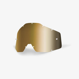 100% Gen1 Racecraft / Accuri / Strata Mirror Gold Lens