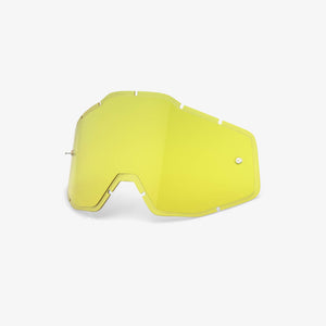 100% Gen1 Racecraft / Accuri / Strata Lens Yellow Anti-Fog