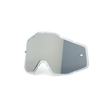 Load image into Gallery viewer, 100% Adult Injected Lens Silver Flash Mirror/Clear Anti-Fog - Racecraft/Accuri/Strata