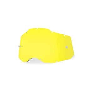 100% Racecraft 2 / Accuri 2 / Strata 2 Lens - Yellow