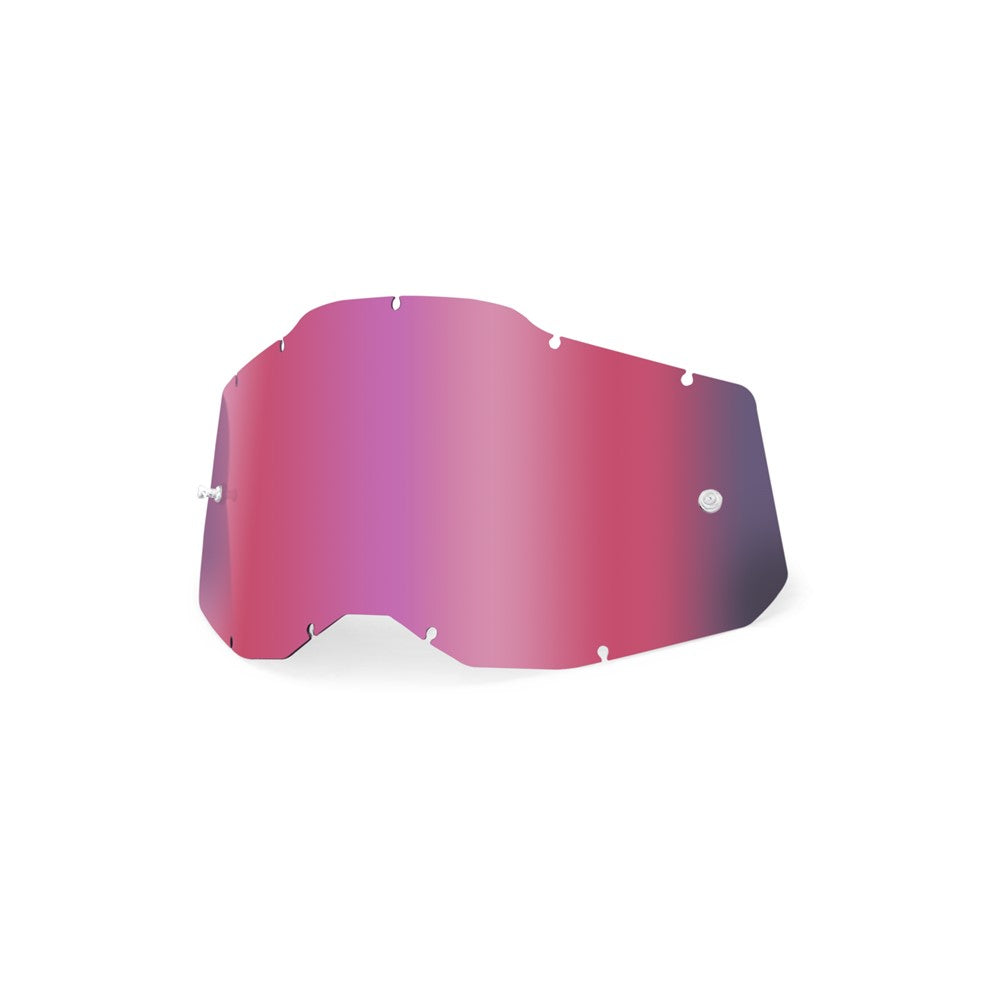 100% Racecraft 2 / Accuri 2 / Strata 2 Goggle Lens - Pink Mirror