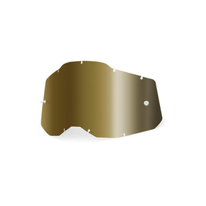 100% Racecraft 2 / Accuri 2 / Strata 2 Goggle Lens - True Gold