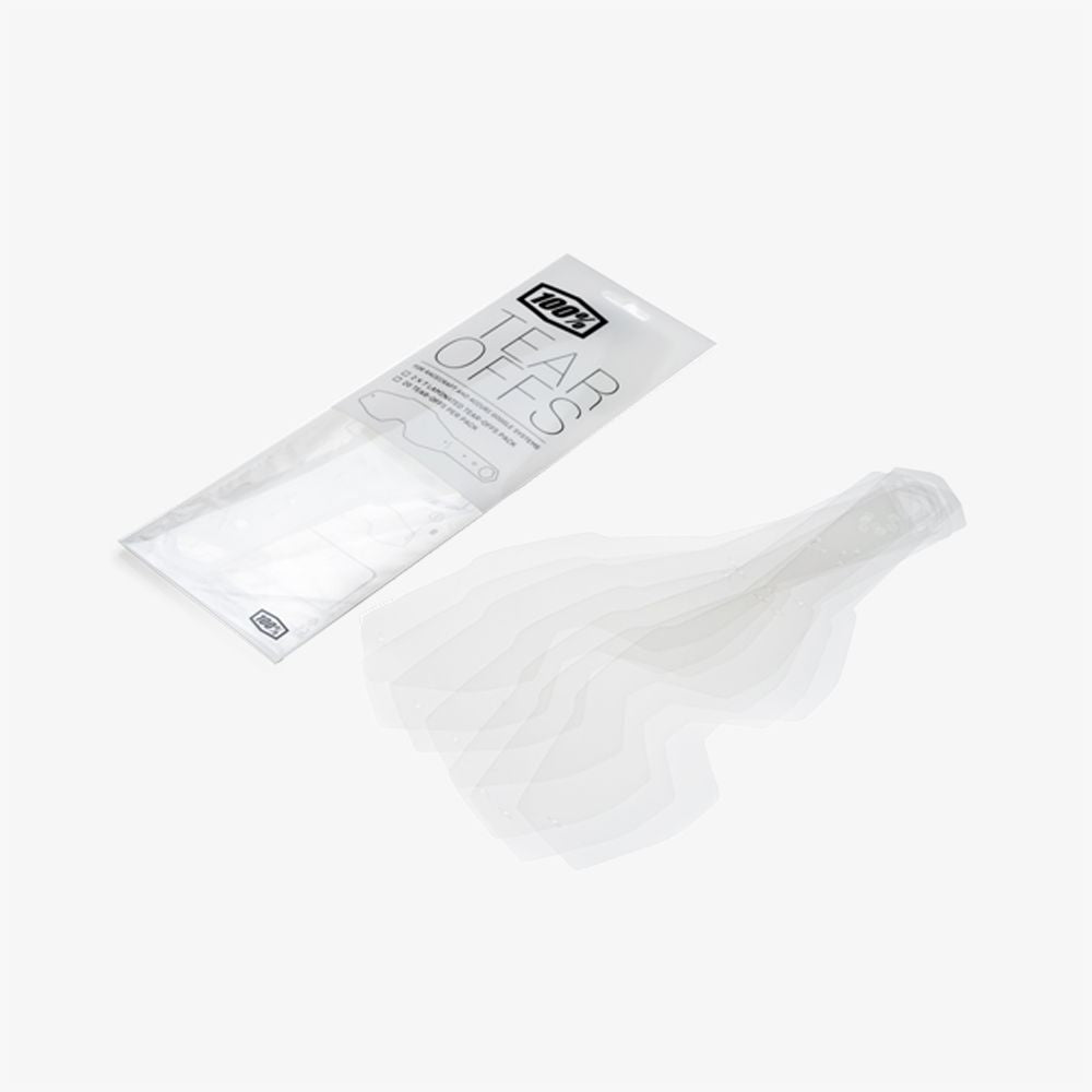 100% Gen1 Racecraft / Accuri / Strata Laminated Tear Offs - 2 x 7 Pack