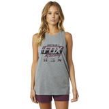 FOX WOMENS FIRST PLACED AIRLINE TANK [HEATHER GRAPHITE]