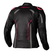 Load image into Gallery viewer, RST S1 LADIES LEATHER JACKET [BLACK/NEON PINK]