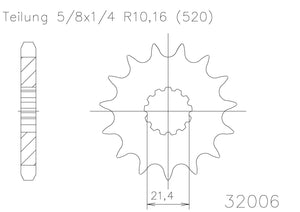 SPROCKET FRONT MOTO MASTER YAMAHA Z250 YZ250X 99-21 YZ400F WR400F YZ426F WR426F 98-02