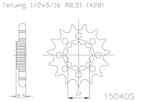 SPROCKET FRONT MOTO MASTER MADE IN HOLLAND HUSQVARNA TC85 14-17 KTM 85SX 03-17 105SX 04-11  14T