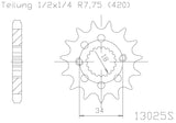 *SPROCKET FRONT MOTO MASTER MADE IN HOLLAND CRF150R 07-19 14T
