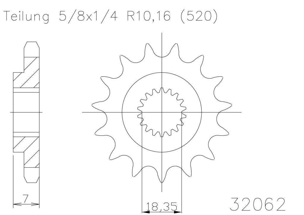 SPROCKET FRONT MOTO MASTER MADE IN HOLLAND  RM125 83-14 RMZ250 07-12 12T