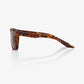 100% Renshaw Soft Tact Havana Sunglasses - Bronze PEAKPOLAR Lens