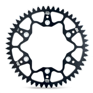 REAR SPROCKET MOTOMASTER ALUMINUM 7075 T6 KTM50SX 50SX MINI SX-E 5 HUSQVARNATC50 TC50 MINI 38T BLACK