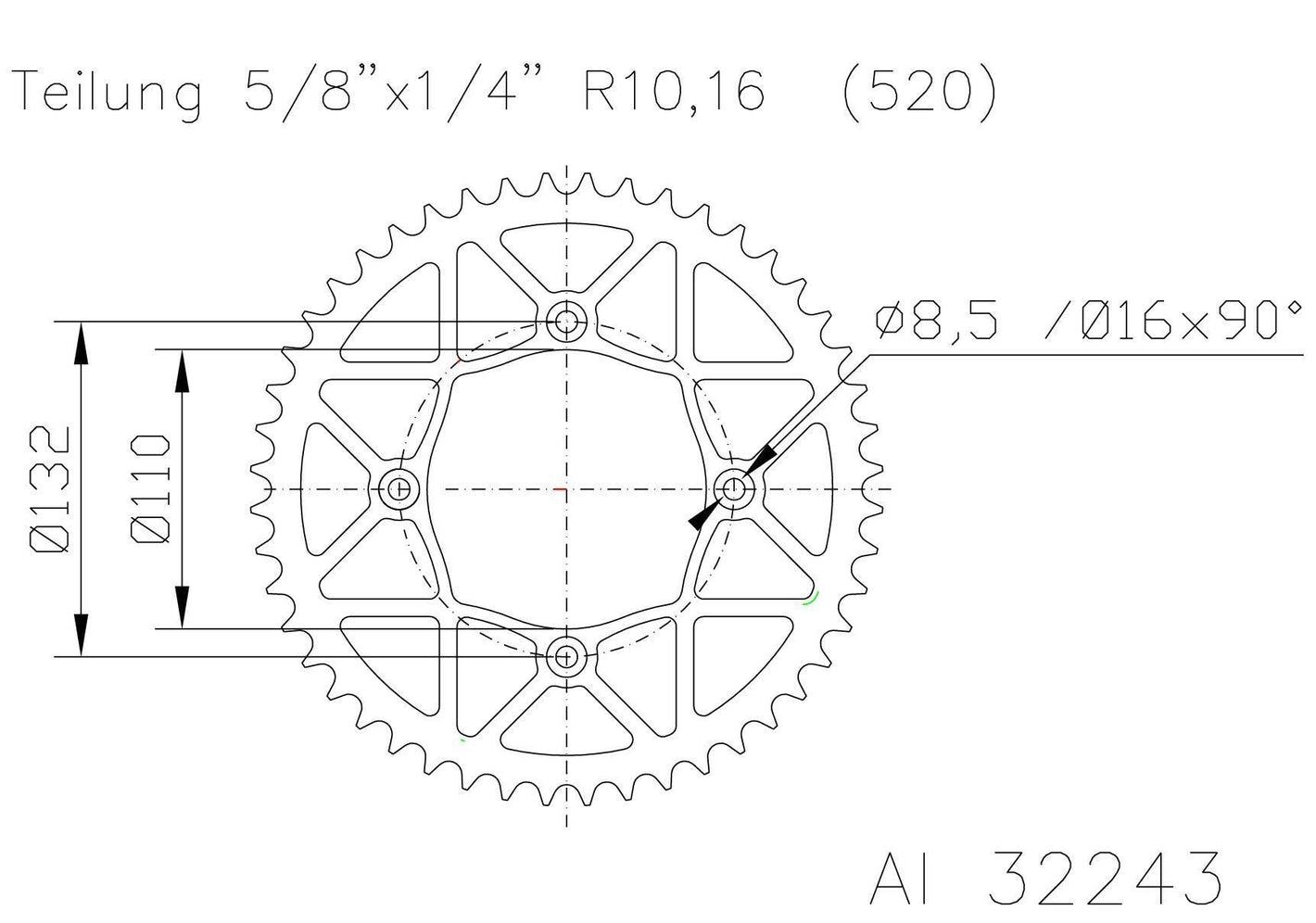 SPROCKET MOTO MASTER ULTRALIGHT STEEL REAR KTM 250 FREERIDE 14-17 350 FREERIDE 13-17 46T