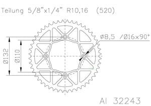 SPROCKET MOTO MASTER ULTRALIGHT STEEL REAR KTM 250 FREERIDE 14-17 350 FREERIDE 13-17 46T