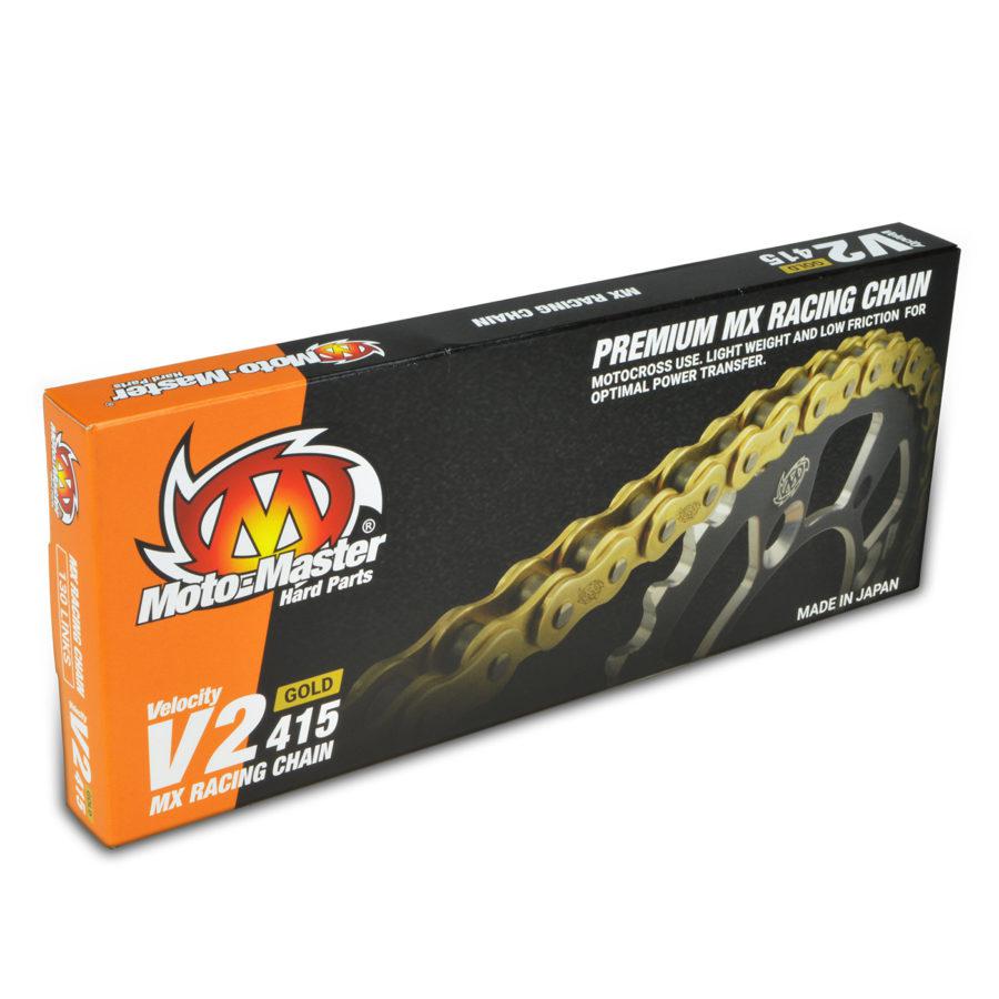 Moto-Master V2 415 Chain - 130 Link Gold