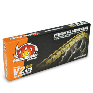 Moto-Master V2 428 Chain - 130 Link Gold