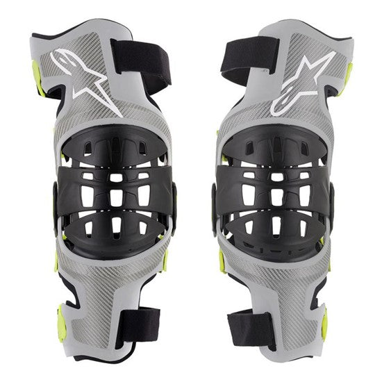 Alpinestars Bionic-7 Knee Brace Set - Silver/Yellow