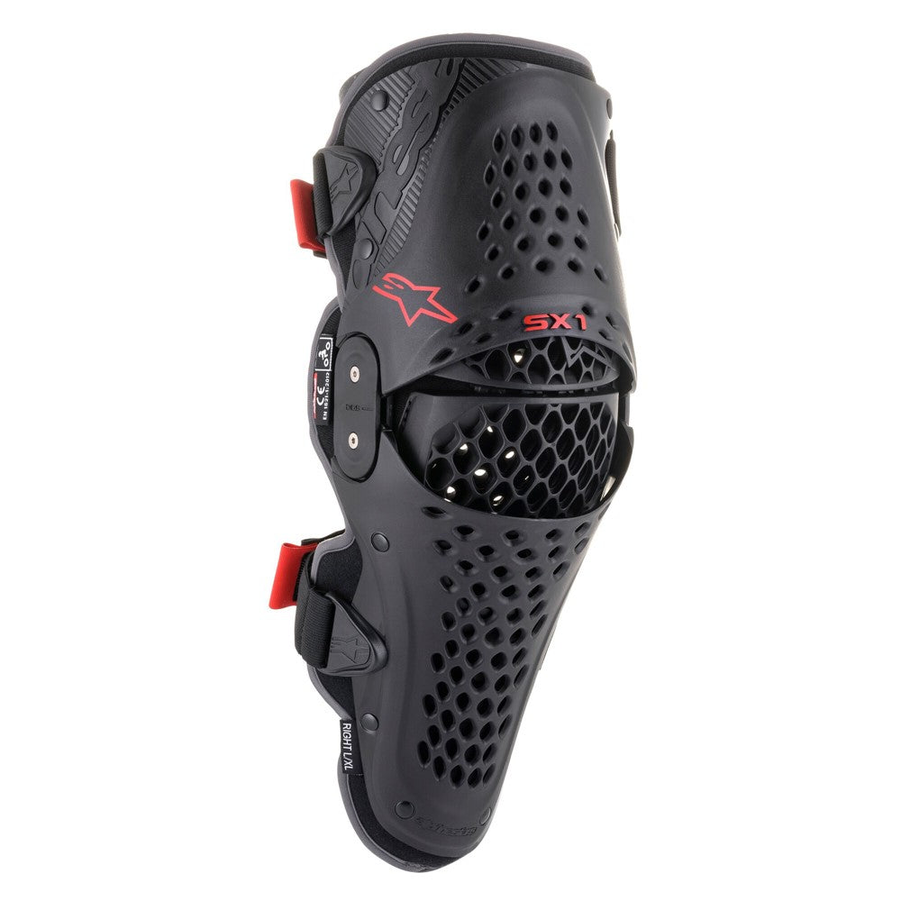 Alpinestars SX-1 Adult V2 Knee Guards Black/Red