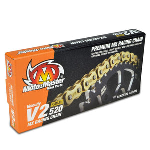 Moto-Master V2 520 Chain - 120 Link Gold