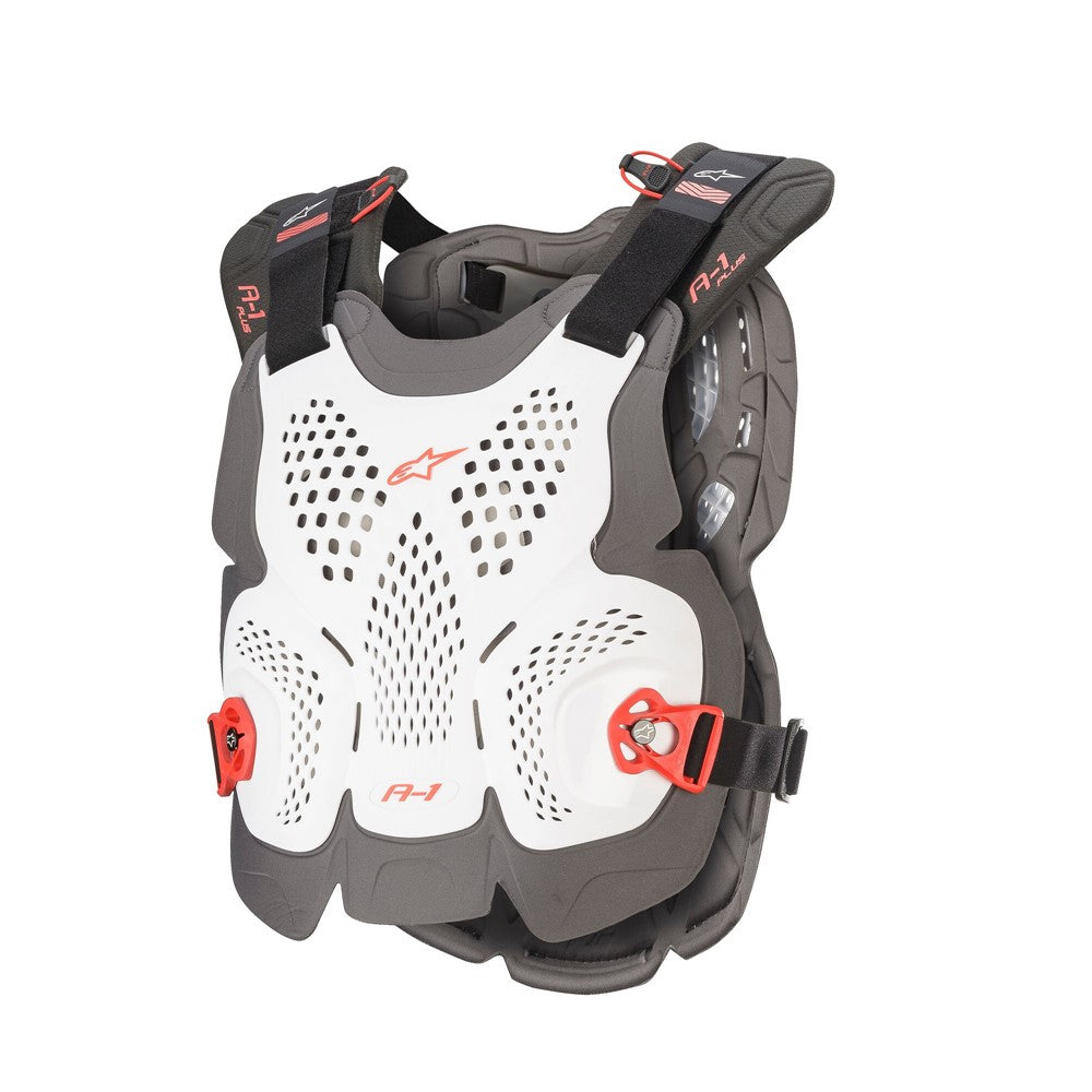 Alpinestars Adult A-1 Plus Chest Protector White/Anthracite/Red