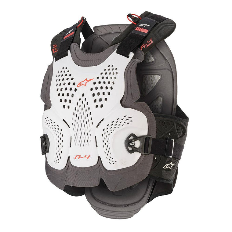 Alpinestars A-4 Max Chest Protector WHT/ANT/RED