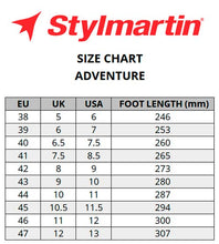 Load image into Gallery viewer, Stylmartin-Adventure-size-chart