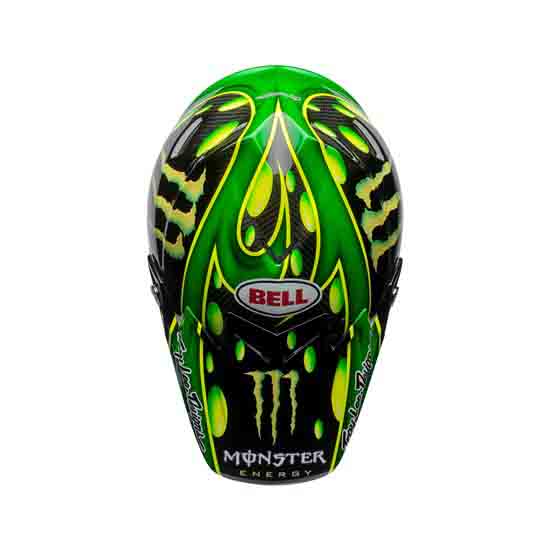 Bell Moto-9 Flex Peak - MC Monster Black/Green