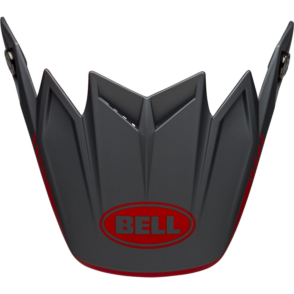 Bell Moto-9 Flex Peak - Louver Matte Gray/Red