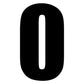 101 Race Numbers 6" Black