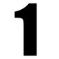101 Race Numbers 6" Black