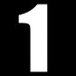 101 Race Numbers 6" White