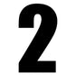 101 Race Numbers 6" Black