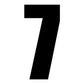 101 Race Numbers 6" Black