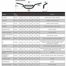 Load image into Gallery viewer, Renthal MX and Enduro 7/8&quot; handlebar dimensions (per Renthal site August 2018)